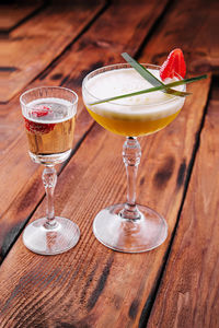 Close-up of drink on table