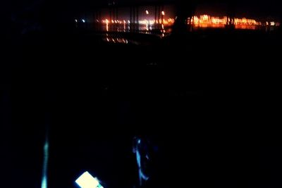 View of illuminated sky at night