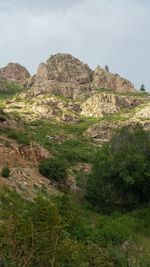 Scenic view of mountain against sky