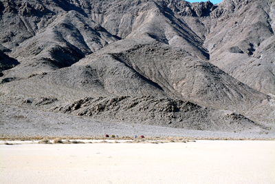 Scenic view of desert - race track playa death valley national park