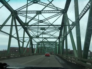 View of suspension bridge