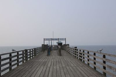 Pier on sea
