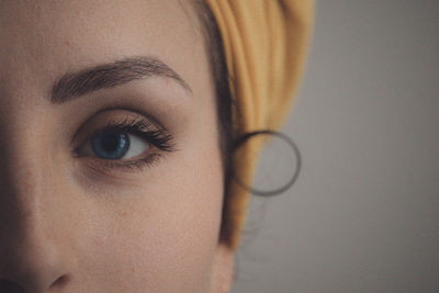 Close-up of young woman