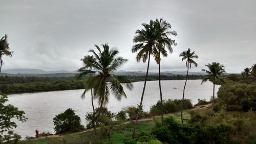 Scenic view of calm lake