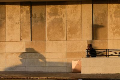 Shadow on wall