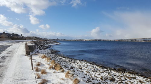 Scenic view of sea against sky