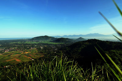 Scenic view of mountains