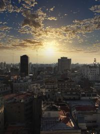 High angle view of cityscape