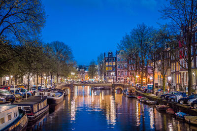 View of canal along buildings