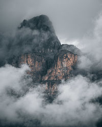 Scenic view of waterfall