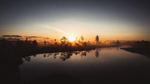 Sunrise in the swamps
