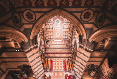 Low angle view of ceiling