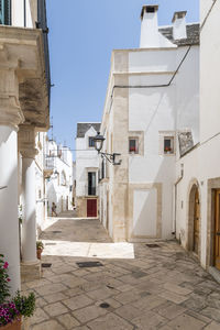 Alley amidst buildings in city