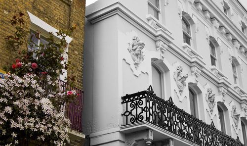 Low angle view of house