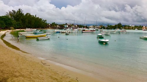 Boats in marina