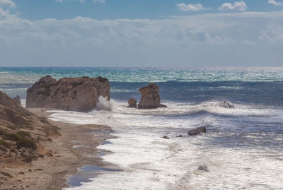 Scenic view of sea against sky