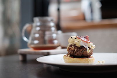 Egg's benedict with coffee is perfect