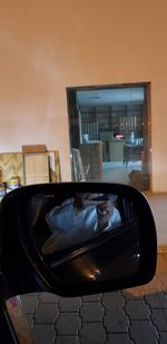 Close-up of vintage car on table