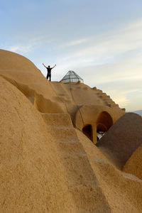 Tourists in desert