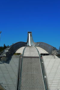 Built structure against clear blue sky