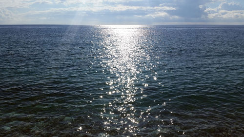 Scenic view of sea against sky