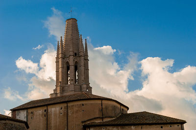 Low angle view of historic building against sky