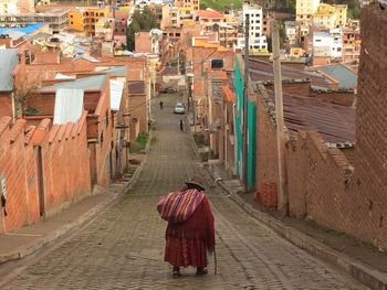 Woman in a city