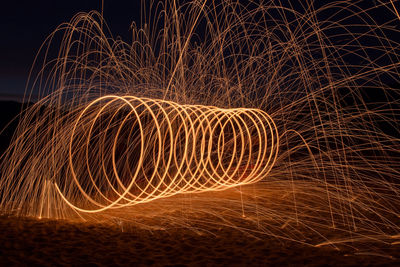 Light painting at night