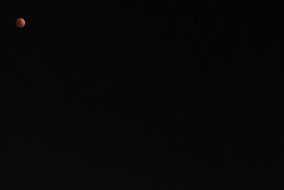 Scenic view of sky at night