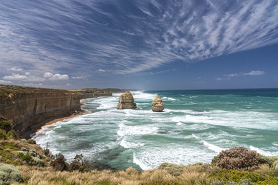 Scenic view of sea against sky