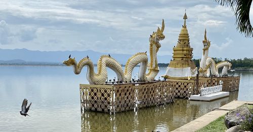 Panoramic view of a lake