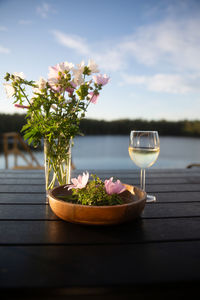 Close-up of drink on table