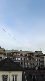 Low angle view of buildings against sky