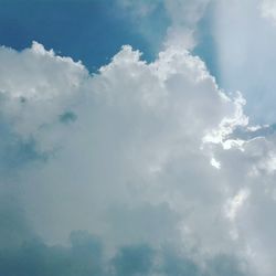 Low angle view of clouds in sky