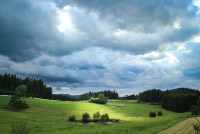 Scenic view of landscape against sky