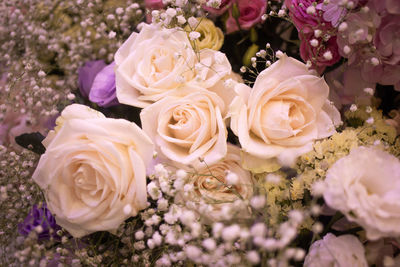 Close-up of rose bouquet