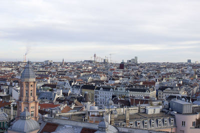 High angle view of cityscape