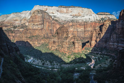 Rock formations at zion national park, utah