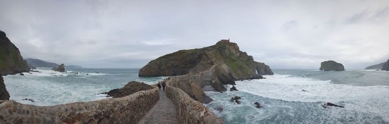 Panoramic view of sea against sky