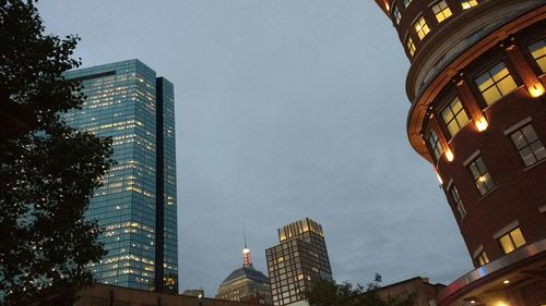 Low angle view of skyscrapers