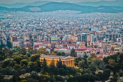 Vista aérea da cidade de atenas