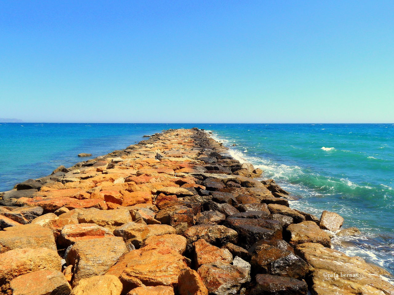 VIEW OF SEA AGAINST CLEAR SKY