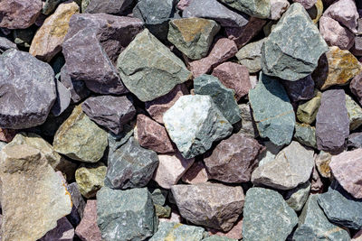 Full frame shot of stones