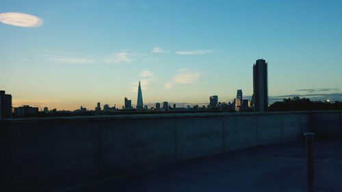 Modern cityscape against sky