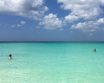 Scenic view of calm sea against sky