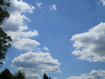 Low angle view of cloudy sky