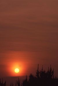 Scenic view of sunset over sea