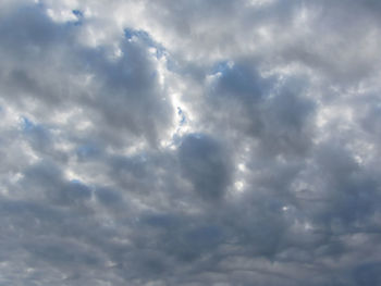 Low angle view of storm clouds in sky
