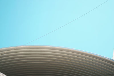 Low angle view of clear blue sky