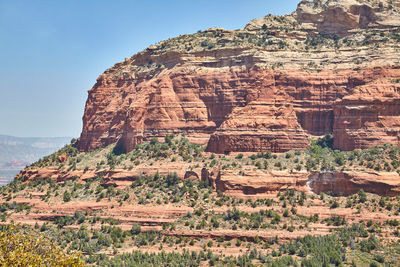 Rock formations on mountain